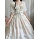 Miss Point Point Garden Short Sleeve Blouse with Extension Sleeves(Reservation/2 Colours/Full Payment Without Shipping)